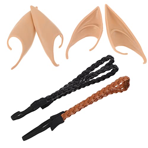 MAGICLULU 4 Sets Halloween Ohren Cosplay Stirnband Realistische Latex Falsche Ohren Für Party Dekoration von MAGICLULU
