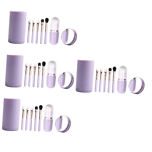 MAGICLULU 4 Sätze Make-up-Pinsel-Set pinselset make up makeup pinsel set puder pinsel Kosmetik Lidschatten Pinsel Schminkset Bürste Fräulein Make-up Pinsel Nanofaserwolle von MAGICLULU