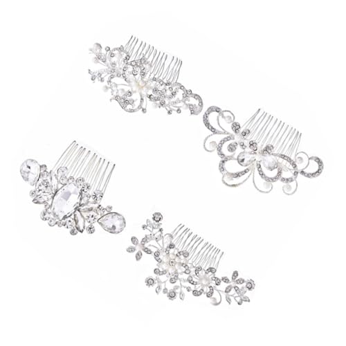 MAGICLULU 4 Stück Haarkamm für die Braut hochzeit haarschmuck hochzeitshaar schmuck Herz-Hosenträger-Clips Lotus Teelichthalter Strasskämme legierter Kamm Braut Haarkamm Perle Kopfbedeckung MAGICLULU 4 Stück Haarkamm für die Braut hochzeit haarschmuck hochzeitshaar schmuck Herz-Hosenträger-Clips Lotus Teelichthalter Strasskämme legierter Kamm Braut Haarkamm Perle Kopfbedeckung von MAGICLULU