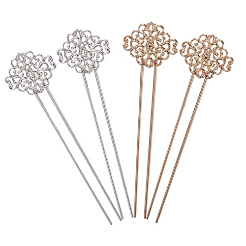 MAGICLULU 4 Stück U-förmige Haarstäbe Haargabeln Für Frauen Chinesisches Haar-accessoire Elegantes Design Für Dutthalter MAGICLULU 4 Stück U-förmige Haarstäbe Haargabeln Für Frauen Chinesisches Haar-accessoire Elegantes Design Für Dutthalter von MAGICLULU