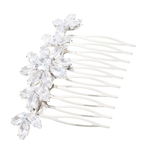 MAGICLULU 4 Stück Kamm dekorative Haarkämme Perlen-Haarspangen haarschmuck haar spangen comb Tiara Brautaccessoires Haarkämme für die Hochzeit einfach Haarteil schmücken Kopfbedeckung von MAGICLULU