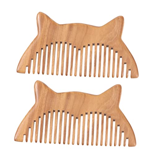 MAGICLULU 4 Stück Kamm Entwirrungskämme für Frauen Kopfhautmassagegeräte handarbeitskorb wooden comb antistatische Taschen Holzkämme natürlich Kopfbedeckung reisen hölzern von MAGICLULU