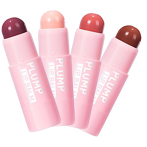 MAGICLULU 4 Stück Lipgloss Lippenfüller Glanz flüssiger Lippenstift Lippenbalsam lippenstift set koreanische lippenfarbe Lippenstifte für Frauen matte Lippenfüller Samtmatt von MAGICLULU