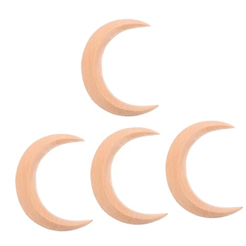 MAGICLULU 4 Stück Mond Haarnadel Braut-tiara Brautjungfer Geschenk Cheongsam-haarnadel Essstäbchen Für Haare Französische Haarspange Brautgeschenke Haarstäbchen Holz Jahrgang Werkzeug Damen von MAGICLULU