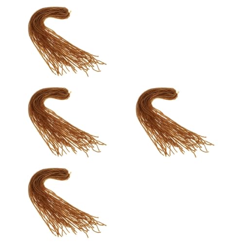 MAGICLULU 4 Stück schmutzige kleine Zöpfe perücken halloween perücke Unisex-Dreadlock-Perücke Zopf Stirnbandperücke Stirnbänder für Männer Dreadlock-Erweiterungen für Männer Frauen Haarteil von MAGICLULU