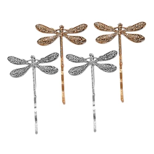 MAGICLULU 4 Stück Teiliges Kawaii Haarklammern für Damen Vintage Drachenfliegen Haarklammer aus Robustem Metall Rutschfest für Täglichen Gebrauch und Besondere Anlässe für Frauen von MAGICLULU
