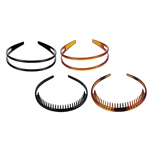 MAGICLULU 4 Stück dünner Kopfband-Duschkopf Make-up-Dusche-Stirnband damen stirnbänder haarschmuck Haarband Stirnbänder für Männer Haargummis Haarverzierung Stirnband selber machen Welle von MAGICLULU