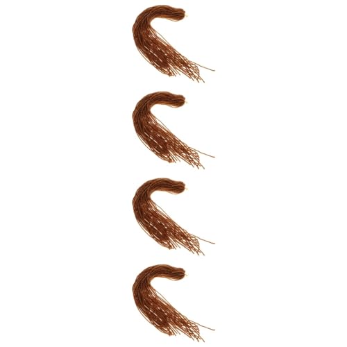 MAGICLULU 4 Stück schmutzige kleine Zöpfe Mode Haarteil Dreadlocks Männer Perücken perrücke toupet Häkelnadeln Stirnband Unisex-Dreadlock-Perücke Dreadlock-Erweiterungen für Männer flechten von MAGICLULU