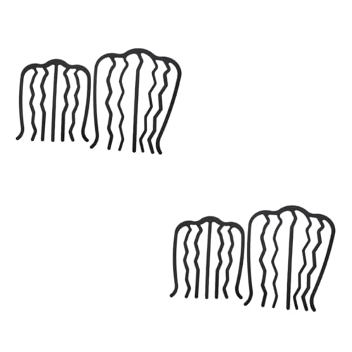 MAGICLULU 4 Stück seitliche Haargabel haarschmuck Haarspangen Hochsteckfrisur Metallkämme Haarklammern Metall Haarnadel Kamm Haarpflegezubehör Haargabel Clip Mädchen Kopfbedeckung Eisen von MAGICLULU