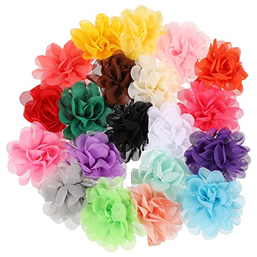 MAGICLULU 40 Stk Chiffon-haarspange Mit Haarspangen Für Kleinkinder Haarspange Künstlichen Blumen Haarschmuck Für Mädchen Rose Blumen- Tiara Hawaii Fräulein Hochzeit von MAGICLULU