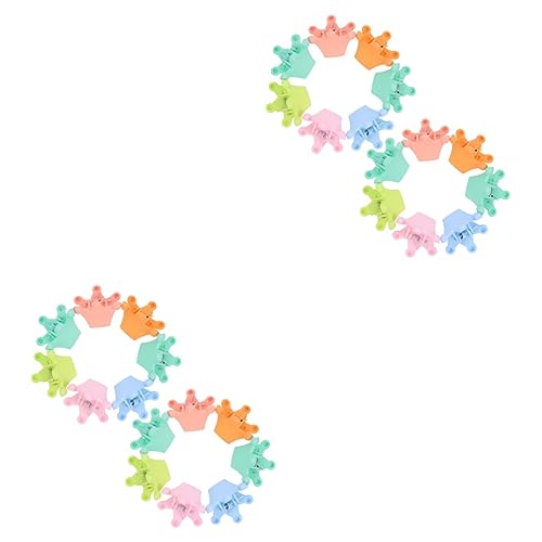 MAGICLULU 2 Sets Mini-haarspangen Für Babys Mädchen Haarspangen Kronen-haarspange Haarschmuck Für Schulmädchen Jungen Und Mädchen Langlebige Verwendung 20 Stück X 2 von MAGICLULU