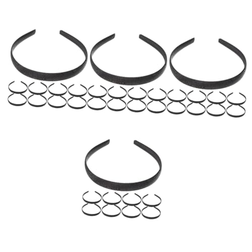 MAGICLULU 48 Stk Stirnband Für Damen Klares Stirnband Schlichtes Haarband Stirnband Für Welpenohren Kopfschmuck Diy Zubehör Haarreifen Selber Machen Tuch Kunsthandwerk Fräulein Stoff Mode von MAGICLULU