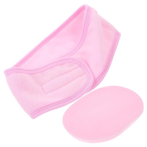 MAGICLULU 5 Sätze Gesichtswasch-Stirnband-Set Haarband makeup haarbänder Turban-Stirnband Einmach-Set mit Nägeln Haargummis Schwämme Spa-Gesichts-Stirnband Badestirnband von MAGICLULU