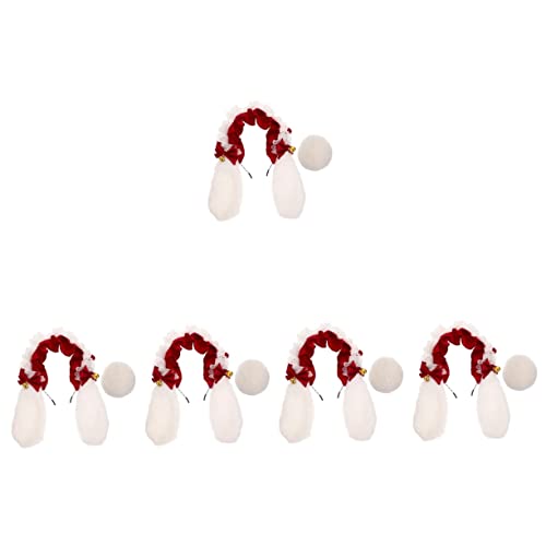 MAGICLULU 5 Sätze Hasenohr Stirnband Hase Ostern Hasenohren Mädchen Anzug kaninchenohren rabbit ears Haarnadel Haarklammer Party-Cosplay-Kopfbedeckung Cosplay-Kostüm-Requisiten Dropshipping von MAGICLULU