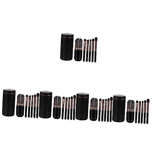 MAGICLULU 5 Sätze Make-up-Pinsel-Set Make-up-Pinsel für Frauen Kosmetikpinsel Make-up-Tool Puderapplikator Mit Deckel einstellen erröten pinsel Lidschatten Pinsel Fräulein Schminkset wolle von MAGICLULU