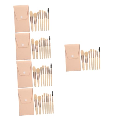 MAGICLULU 5 Sätze Reise-Make-up-Pinsel Make-up-Zubehör für Frauen Foundation-Pinsel für Make-up bürsten set Make-up Pinsel Lidschattenpinsel für Mädchen Puderapplikator Mini von MAGICLULU