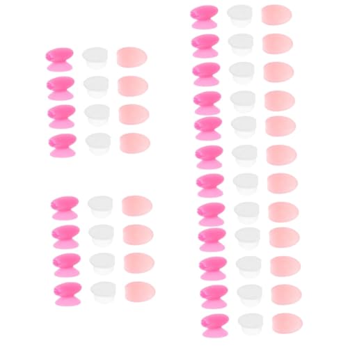 MAGICLULU 5 Sets Silikon-make-up-pinsel-abdeckung Schlüsselanhänger Pinselkappe Für Lippenpinsel Creme Lidschatten-stifthalter – Verlorene Pinsel-abdeckung Leicht Zu Verlieren 12 Stück X 5 von MAGICLULU