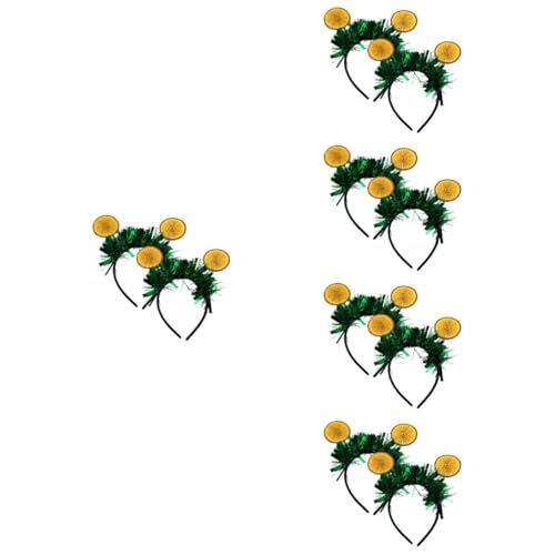MAGICLULU 5 Sets Stirnband Orange Haarschmuck Für Luau-partys Cosplay Haarreifen Modisches Party-accessoire 2 Stück * 5 von MAGICLULU