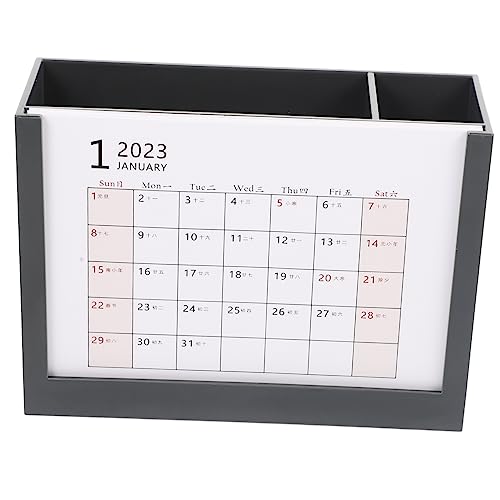 MAGICLULU 5 Stück 2023 2023 Stifthalter-tischkalender Ewiger Tischkalender Kleiner Tischkalender 2023 Tageskalender Make-up-pinselhalter Stifthalter Tasse Büro P.s Schreibtisch Empfindlich von MAGICLULU