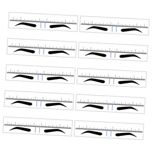 MAGICLULU 50 Stücke Augenbrauen Lineale Schablone Template Make-up-tool Für Frauen Präzision Augenbrauen Form Kit von MAGICLULU