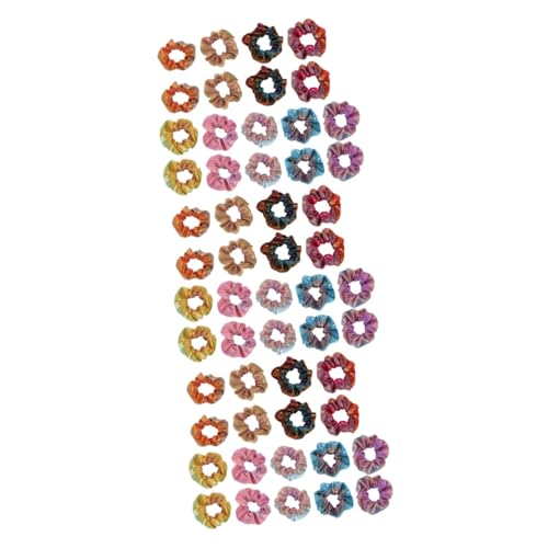 MAGICLULU Tie-Dye-Haargummis 54 Stk Haar ring mit verlauf metallisch glänzende Haargummis elastische Haargummis für Weihnachten haarschmuck Haarbänder Tiara Haargummis für Frauen Gradient von MAGICLULU