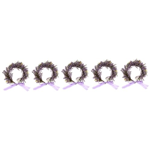 MAGICLULU 5St Blumenkronenkranz hochzeitshaar schmuck wedding hair accessories Hochzeitsgirlande kinder stirnbänder Blumengirlande Stirnband florales Haarband Fotografie Kranz Requisiten Fee von MAGICLULU