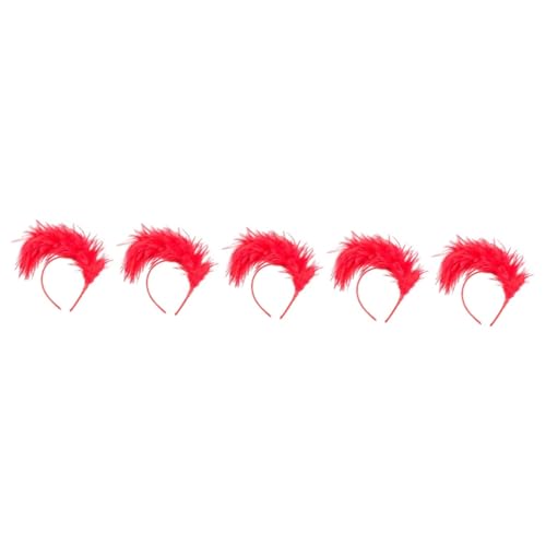 MAGICLULU 5St Feder Stirnband kinder haarschmuck hochzeitshaar schmuck karneval kopfbedeckungen Hauben für Kinder Kleidung Haarschmuck für die Hochzeit schicker Haarschmuck von MAGICLULU