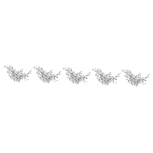 MAGICLULU 5St Kristall eingelegter Haarkamm hochzeitshaar schmuck wedding hair accessories comb Haarschmuck für die Hochzeit Hochzeitshaarschmuck für Bräute Tiara braut hochzeit kopfschmuck von MAGICLULU