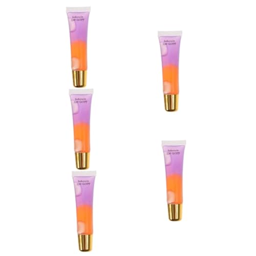 MAGICLULU 5St Lipgloss twocolors two colors weible Lippenöl Haarschmuck für Meerjungfrauen Lippenstift Schönheitswerkzeuge für Frauen Kosmetik einstellen Schlauch Vitamin E von MAGICLULU