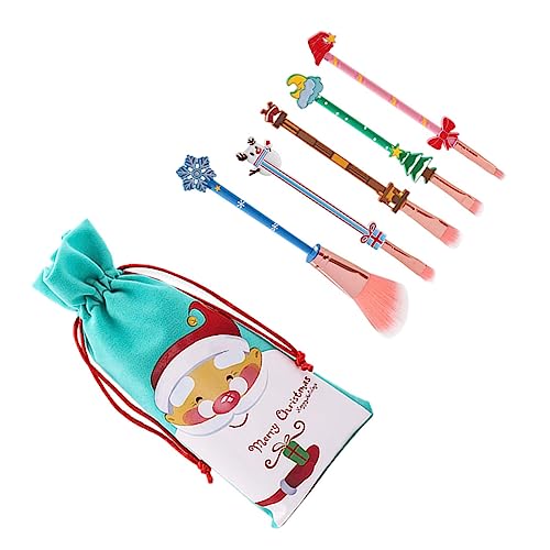 MAGICLULU Kosmetische Werkzeuge Weihnachten Make-up Pinsel Set 5 Stücke Set Detail Pinsel Für Lidschatten MAGICLULU Kosmetische Werkzeuge Weihnachten Make-up Pinsel Set 5 Stücke Set Detail Pinsel Für Lidschatten von MAGICLULU