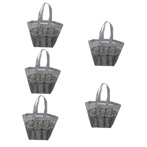 MAGICLULU 5st Mesh-waschtasche Groß Mesh-dusche Herren-Einkaufstasche Tragbare Duschtasche Organizer-Einkaufstasche Tragetaschen Für Herren Waschen Oxford-Stoff Badetasche Hängend Reisen von MAGICLULU