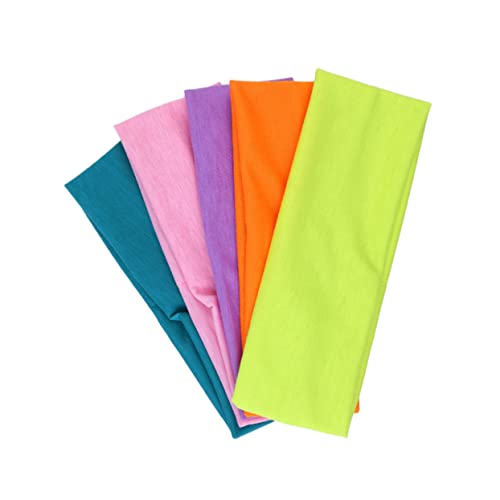 MAGICLULU 5St Stirnband für den Sport elastisches stirnband laufstirnband Sportliche Stirnbänder Haargummis Yoga-Stirnbänder Stirnbänder für Frauen Basketball Kopfbedeckung Männer und Frauen von MAGICLULU