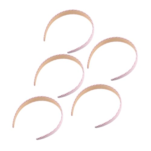 MAGICLULU 5St Stirnband haarschmuck Haarband Haarbänder für Mädchen bedruckte Streifenhaarbänder Haargummis karierte Haarreifen modische Haaraccessoires rutschfest Liner Damen Gürtel Stoff von MAGICLULU