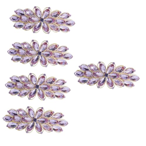 MAGICLULU 5St Strass-Frühlings-Haar-Accessoires Hochzeitsdekorationen Blumendekoration hochzeitshaar schmuck wedding hair accessories Haarnadel Haarspangen Mädchen Haarspange Haarschmuck von MAGICLULU