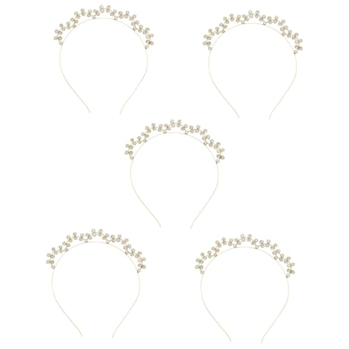 MAGICLULU 5St Strass-Stirnband Haarschmuck für Mädchen Haarschmuck für Frauen haar zubehör haircharm Haargummi Hochzeitsdekoration Mode-Stirnband Kopfschmuck für Frauen leichter Luxus Schal von MAGICLULU