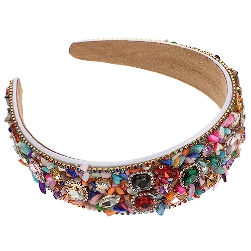 MAGICLULU 5St Strass-Stirnband mit breiter Krempe Kopftuch für Damen Haarschmuck für Frauen Haarband Hochzeitsdekoration Strass Stirnband Damen frauen stirnband Mosaik- Kopfbedeckung Diamant von MAGICLULU