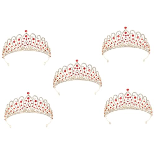 MAGICLULU 5St Tiara Schlüsselanhänger mit Kartenhalter, süß Haarschmuck für Mädchen hochzeitshaar schmuck wedding hair accessories Haarschmuck für die Hochzeit braut kopfschmuck Strass-Krone von MAGICLULU