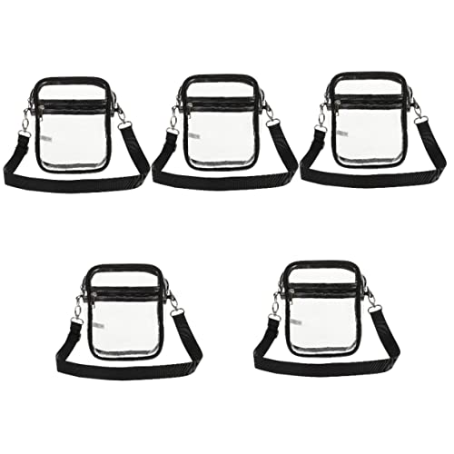 MAGICLULU 5St wasserdichte Kosmetiktasche Umhängerucksack für Damen Mini-Sachen für den Geldbeutel schutztasche aufbewahrungssack Umhängetasche für Damen Schwarze Handtasche Geldbörsen Bote von MAGICLULU