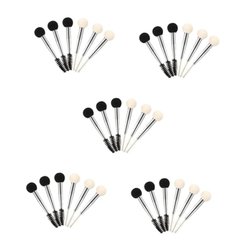 MAGICLULU 5sets Compact Travel Make-up Kit Wimpern Pinsel Und Schwamm Für Mascara Foundation 6 Stücke * 5 von MAGICLULU