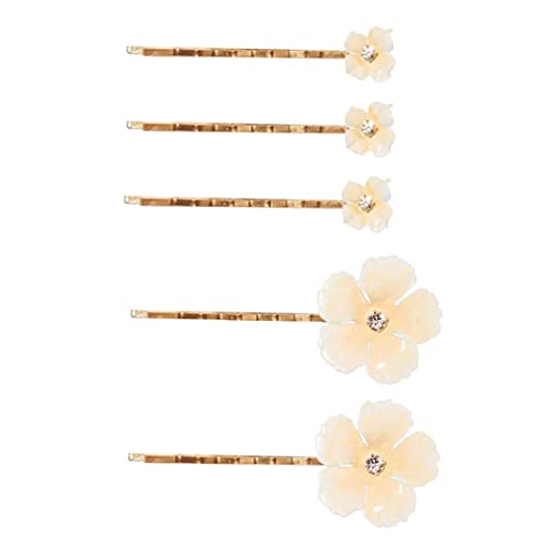 MAGICLULU 5St braut haarspange Mini-Haarspangen mit Blumen Haarspangen für Mädchen trauzeugen geschenke bridesmaid gift Haarnadel Haarklammer Haarblumen Blumen-Haarspangen Schmuck von MAGICLULU