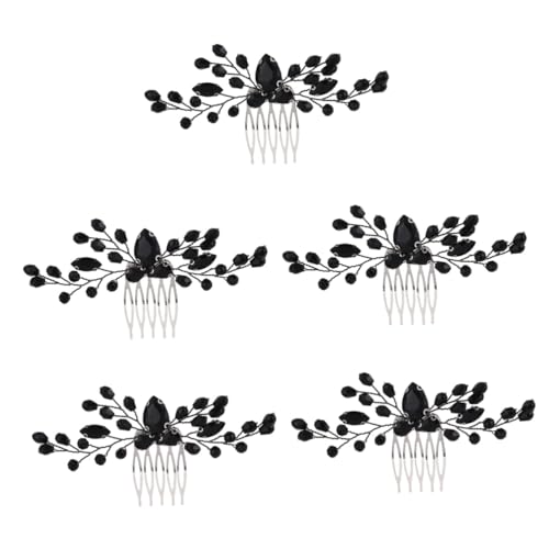 MAGICLULU 5St Brautkamm hochzeitshaar schmuck wedding hair accessories Haarschmuck für den Abschlussball Haarschmuck für die Braut Tiara Halloween-Haarkämme Strass-Haarkämme Mädchen Haarteil von MAGICLULU