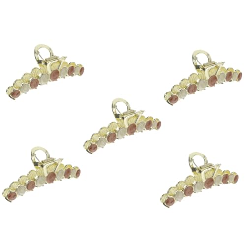 MAGICLULU 5St Clip Haarspange Haar Klammern Haarspangen Haarklemmen Stern-Haarschmuck Haarnadel Haarklammer Haarschmuck für Mädchen Klemmbacken für Haare einzigartig Knopf von MAGICLULU