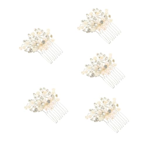 MAGICLULU 5St Kamm Haarschmuck für die Braut blatt braut kopfschmuck elegant haar spangen Tiara Haarschmuck für die Hochzeit Haarschmuck für Damen Handbuch Zubehör Haarnadel von MAGICLULU