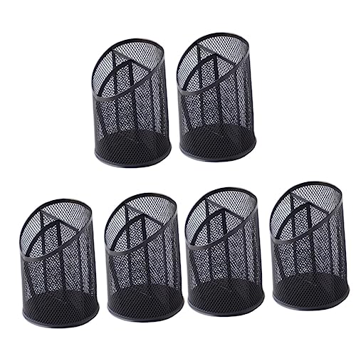 MAGICLULU 6 STK Abgeschrägter Stifthalter Bleistiftbecher Bleistift-Organizer Bleistifthalter Für Bleistifthalter Aus Mesh Make-up-pinselhalter Getränkehalter Büro Kosmetik Metall von MAGICLULU