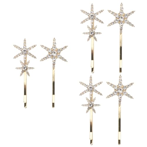 MAGICLULU 6 Stk Haarnadel Haarschmuck Für Damen Kopfschmuck Aus Kristall Mond Haarschmuck Dekorationen Für Hochzeitszeremonien Mond-haarspange Kopfbedeckung Mädchen Überzug Strasssteine von MAGICLULU