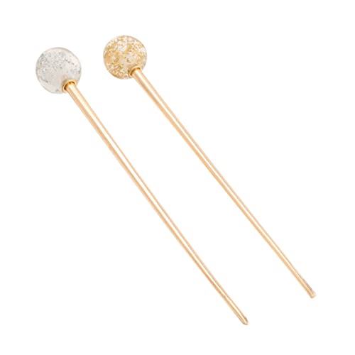 MAGICLULU 6 Stk Haarnadel Lollipop-Haarstäbchen für Frauen Hochsteckfrisur Haarspangen Haarklammer Haar Klammern Haarstäbchen für langes Haar Metall Haarschmuck Zubehör schmücken Damen Eisen von MAGICLULU