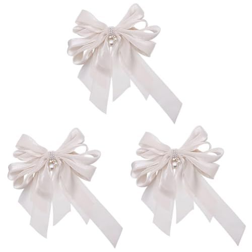 MAGICLULU 6 Stk Haarschleife Perlenkopfschmuck Sport-bhs Für Mädchen Rückenhaar Bowknot Haarspangen Für Frauen Mini-haarspangen Haartopper Damen Perle Südkorea Frühling Und Sommer Fräulein von MAGICLULU