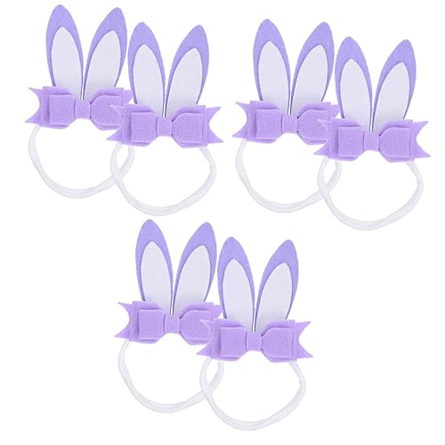 MAGICLULU 6 Stk Haarschmuck für Babys Baby-Spitzen-Stirnband Haargummis Kleinkind baby stirnbänder kinder haarspangen Haarband Haarschmuck für Neugeborene Baby Hasenohren Stirnband Karikatur von MAGICLULU