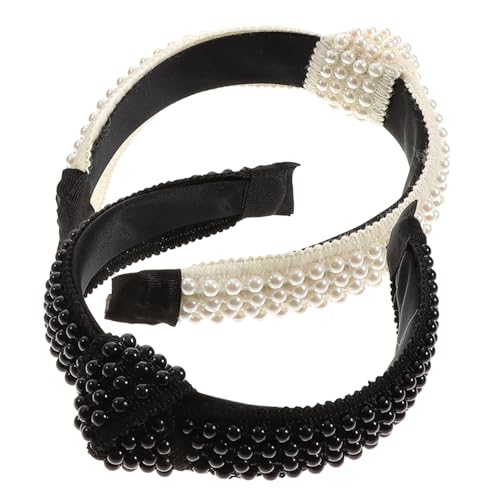 MAGICLULU 6 Stk Mädchen Kopftuch Haarturbane für Frauen Haarschmuck Lotus Teelichthalter Perlen-Braut-Stirnband Haarbänder Tiara frauen stirnband Haarband Handbuch Kopfbedeckung Schal Damen von MAGICLULU