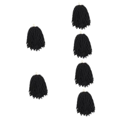 MAGICLULU 6 Stk afrikanische Dreadlocks Frauen Haarteil natürlich aussehendes Haar perücke kunsthaar Stirnbänder für Männer damen kostüm modischer Kopfschmuck Modeaccessoire Locken häkeln von MAGICLULU